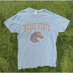 Boise State Broncos Perrin Mens Blue Short Sleeve T-Shirt Size L NCAA College